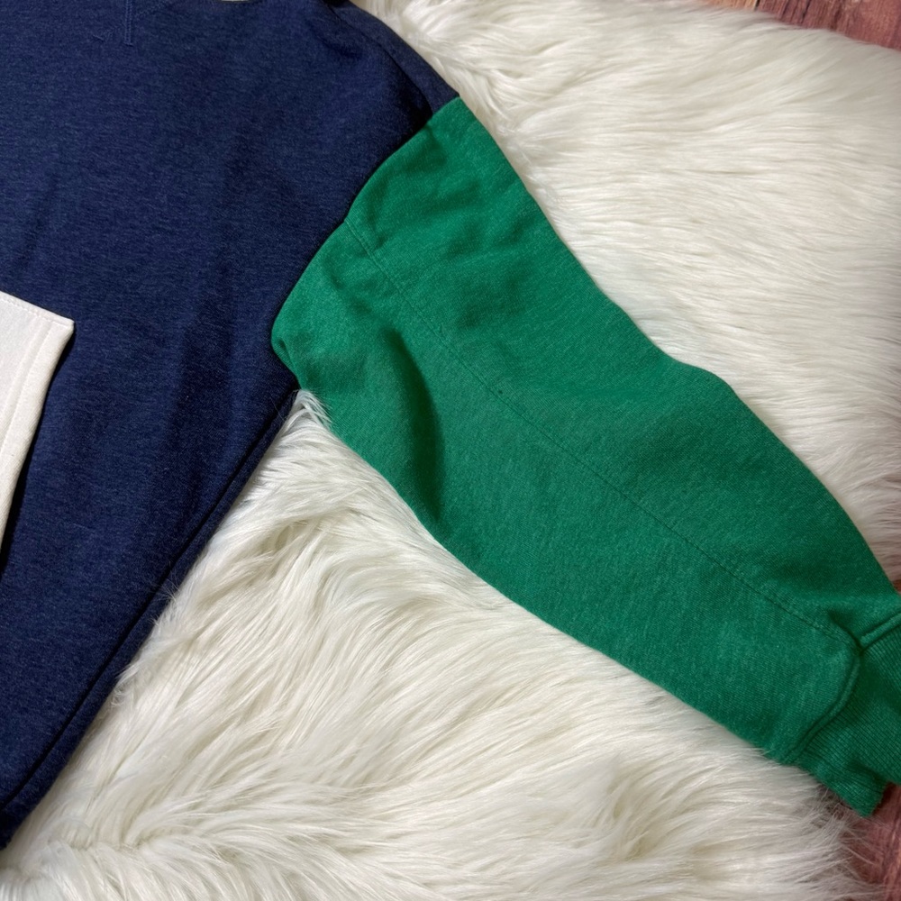 Cat & Jack Colorblock Pullover Hoodie Sweatshirt - Boys Size Small (6/7) - Picture 8 of 14